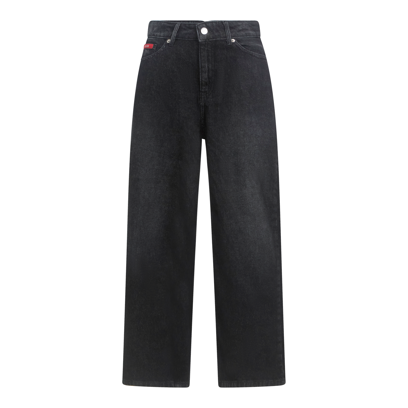 Boyfriend Crop Denim Jeans with Bottom Label Gisada Jeans