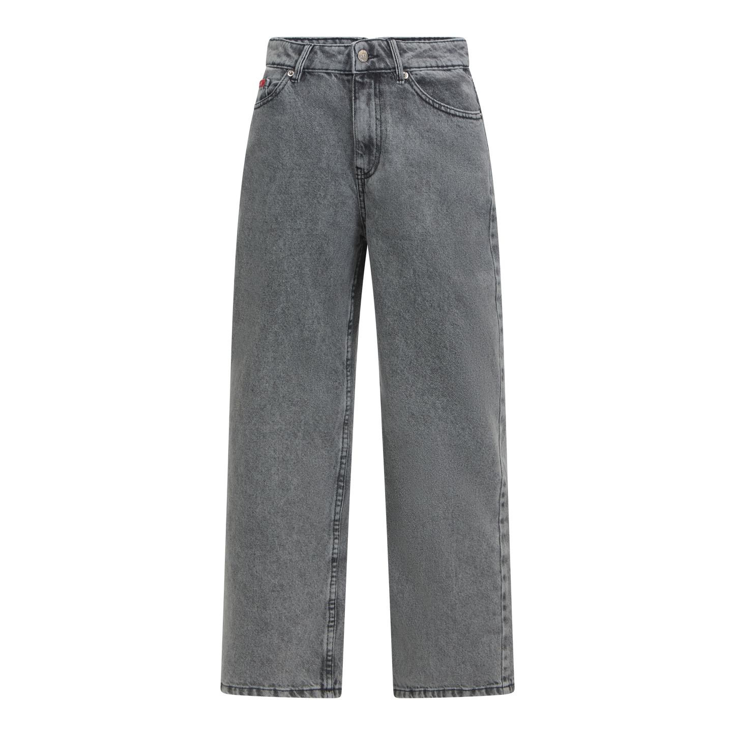 Boyfriend Crop Denim Jeans with Bottom Label Gisada Jeans