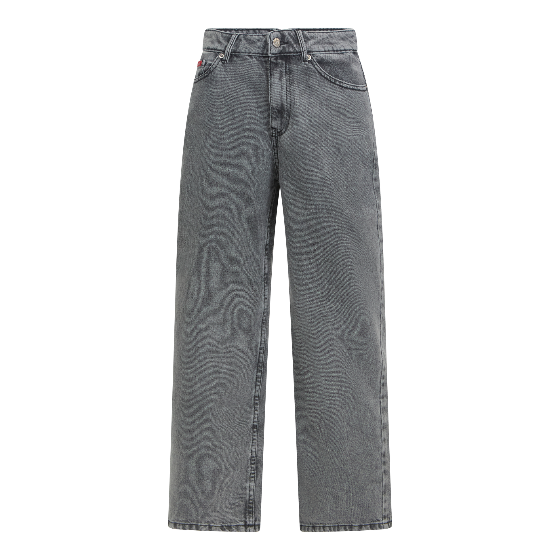 Boyfriend Crop Denim Jeans with Bottom Label Gisada Jeans