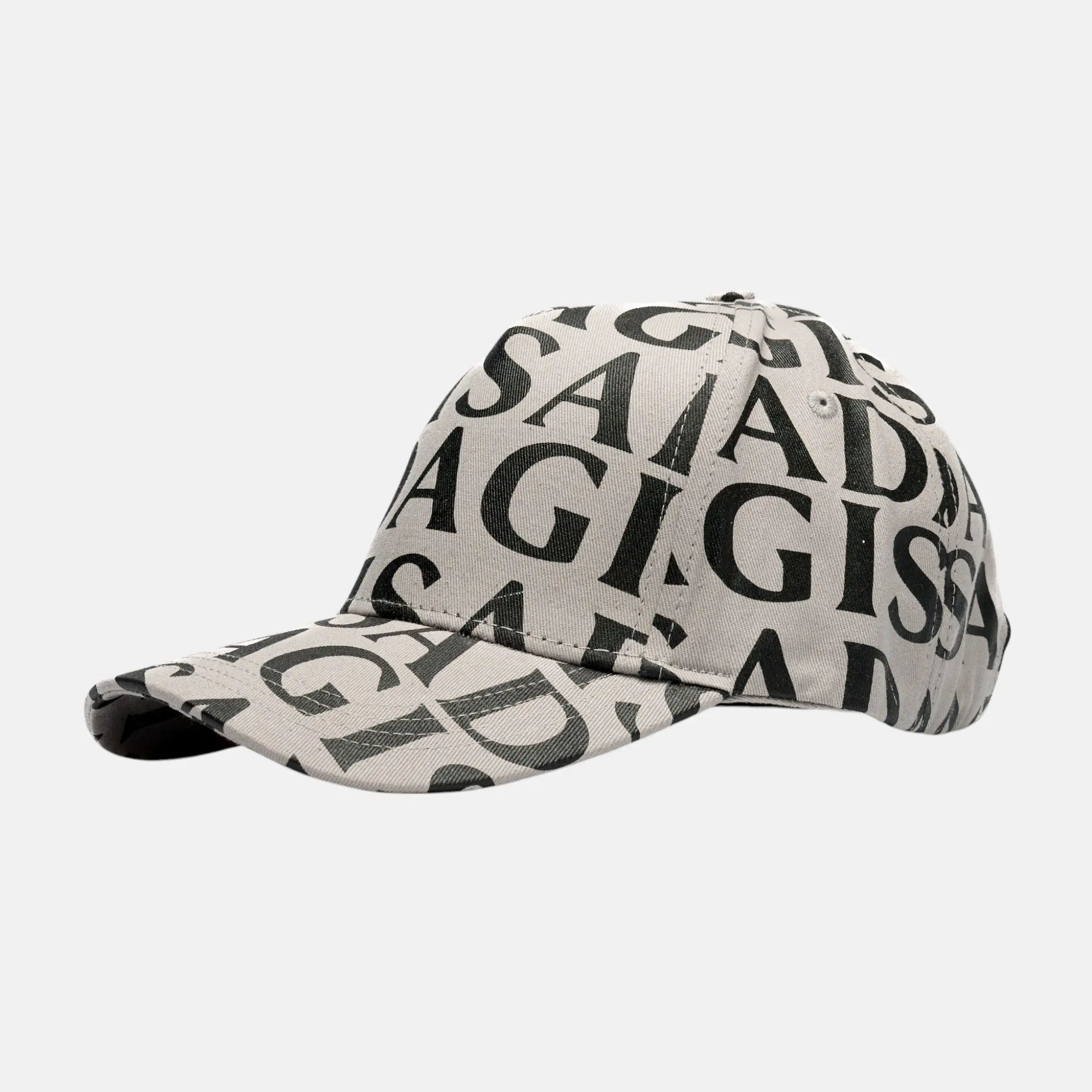 Cotton Twill Baseball Cap Gisada Allover Digital Print - Gisada.com