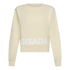 Crop Fit Sweatshirt in Midweight Cotton with Puff Print Gisada Sweatshirt