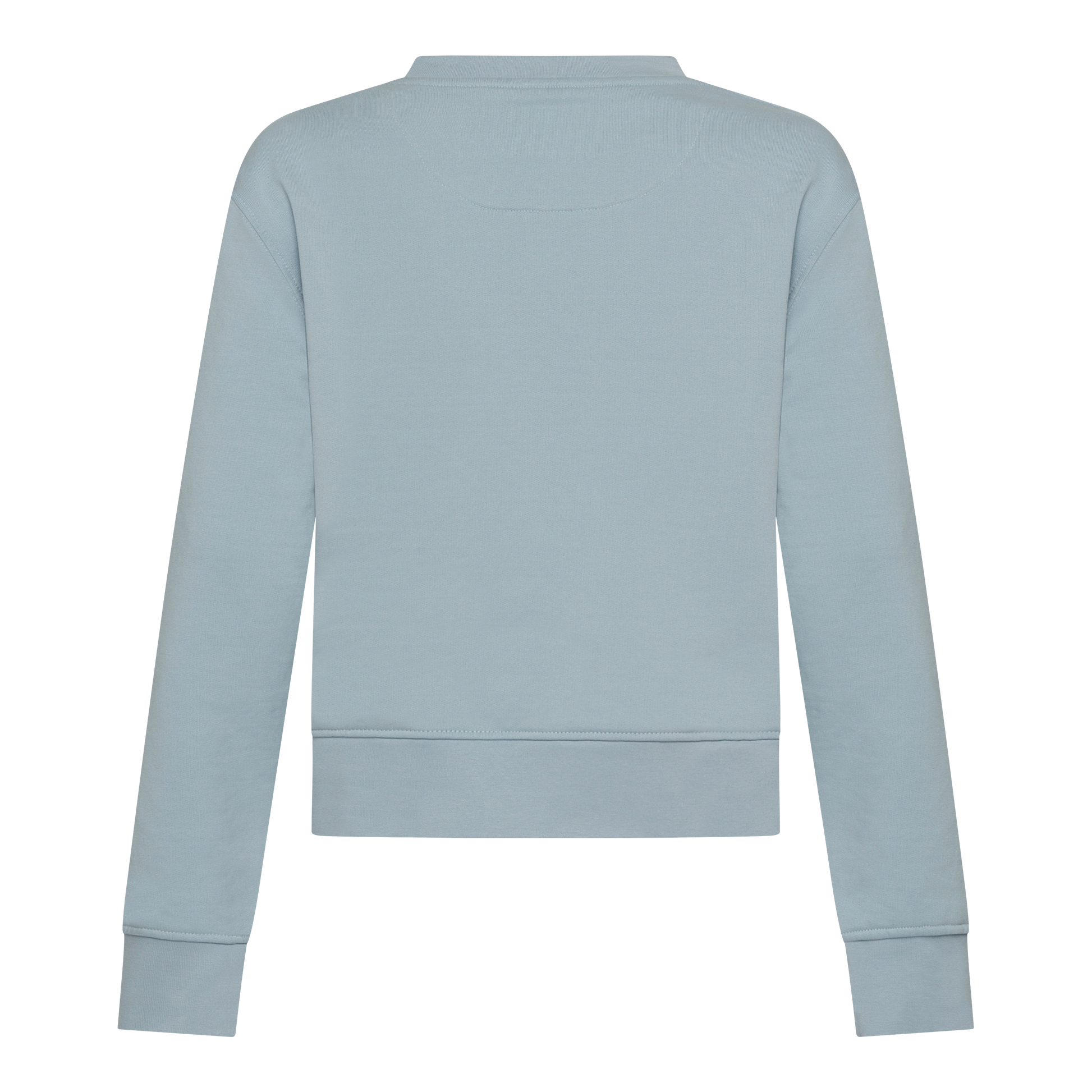 Crop Fit Sweatshirt in Midweight Cotton with Puff Print Gisada Sweatshirt