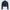Front view of washed blue cropped denim shirt with Gisada red patch