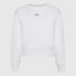 Crop Sweatshirt in Midweight Cotton with Small Silicon Logo Gisada Sweatshirt