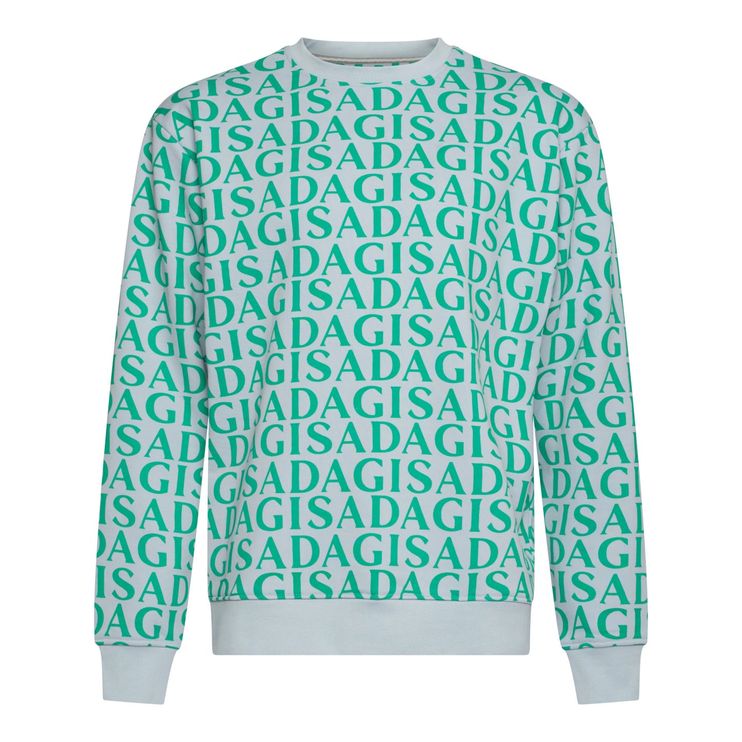 Regular Fit Sweatshirt in Midweight Cotton with Allover Print