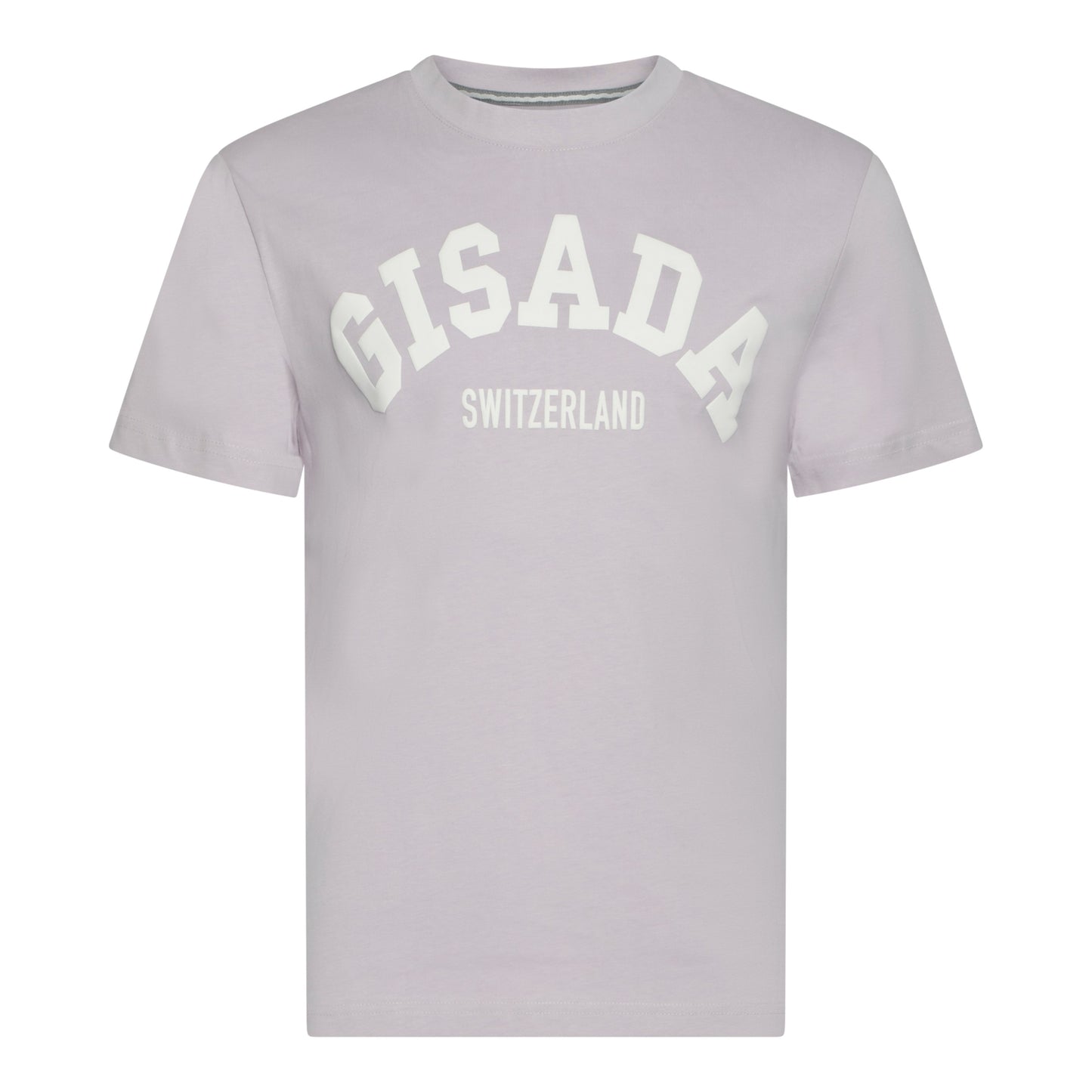Regular Fit T-Shirt in Jersey Cotton with College Puff Print