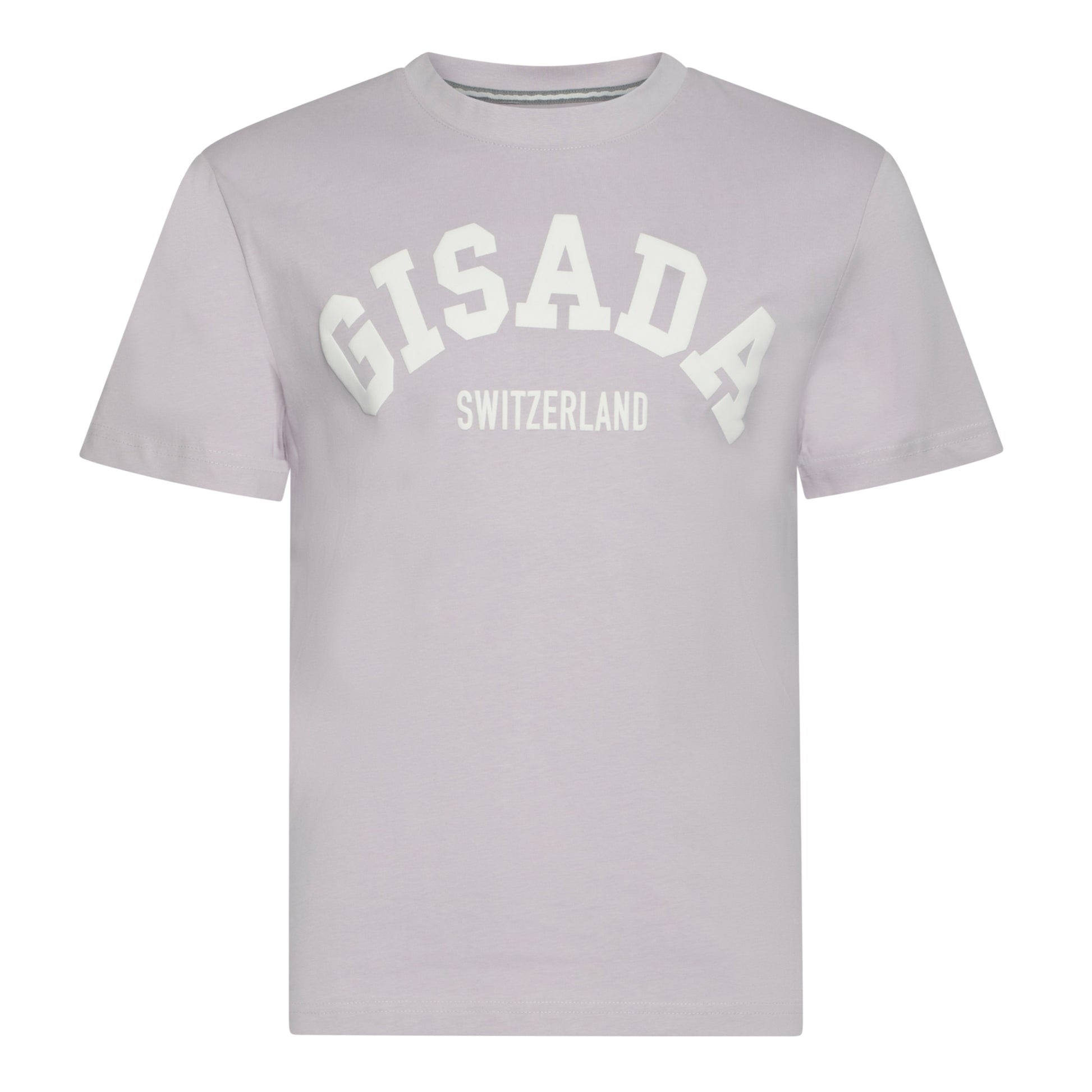 Premium pastel purple T-shirt with heavyweight cotton and bold logo