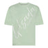 Oversized T-Shirt in Heavy Cotton with Cursive Print Gisada Shirts