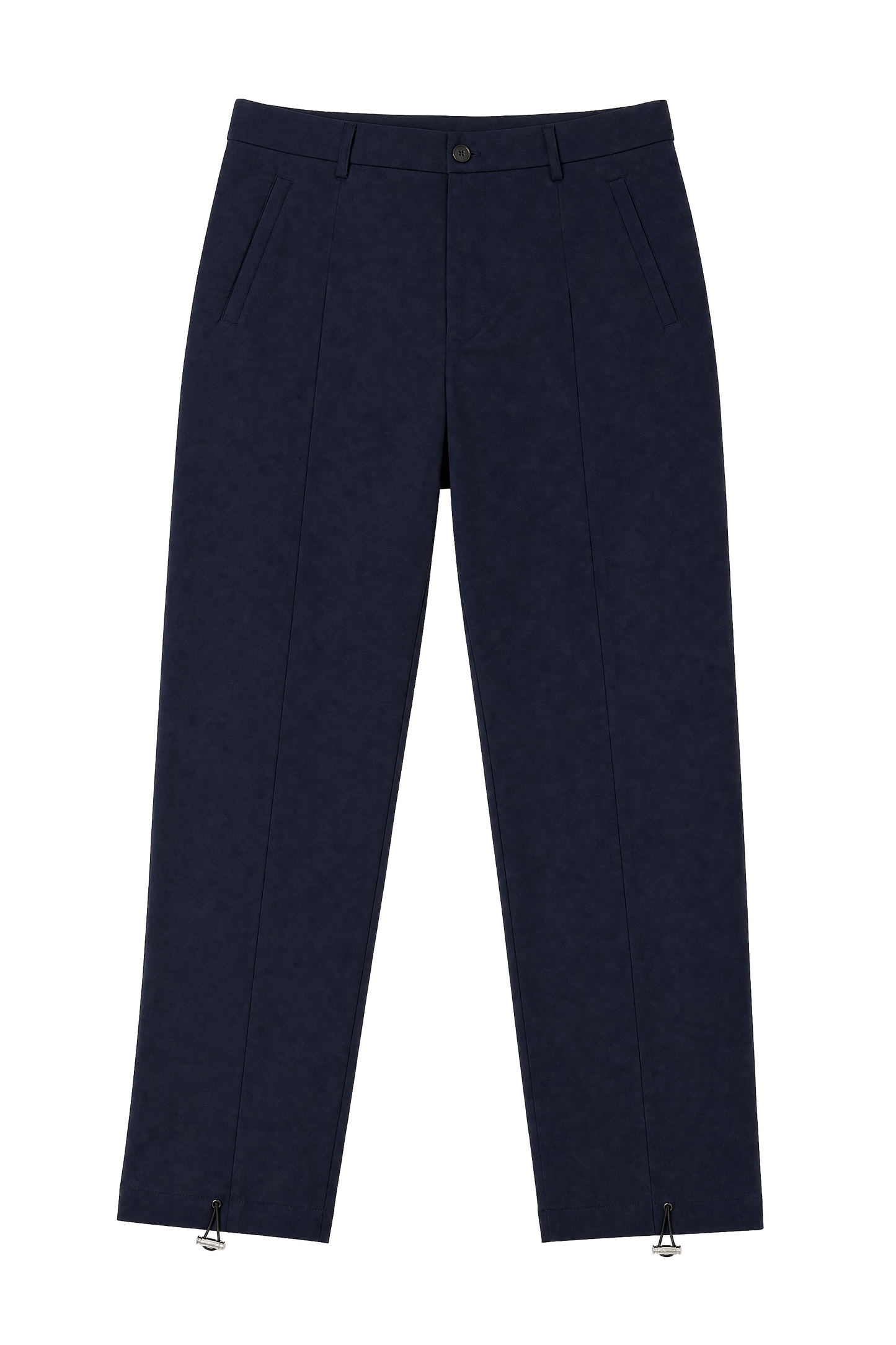 Single-Pleat Wool Blend Pants