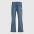 Mid-wash denim jeans with tonal Gisada monogram print