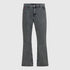 Backside of designer flared jeans in grey by Gisada