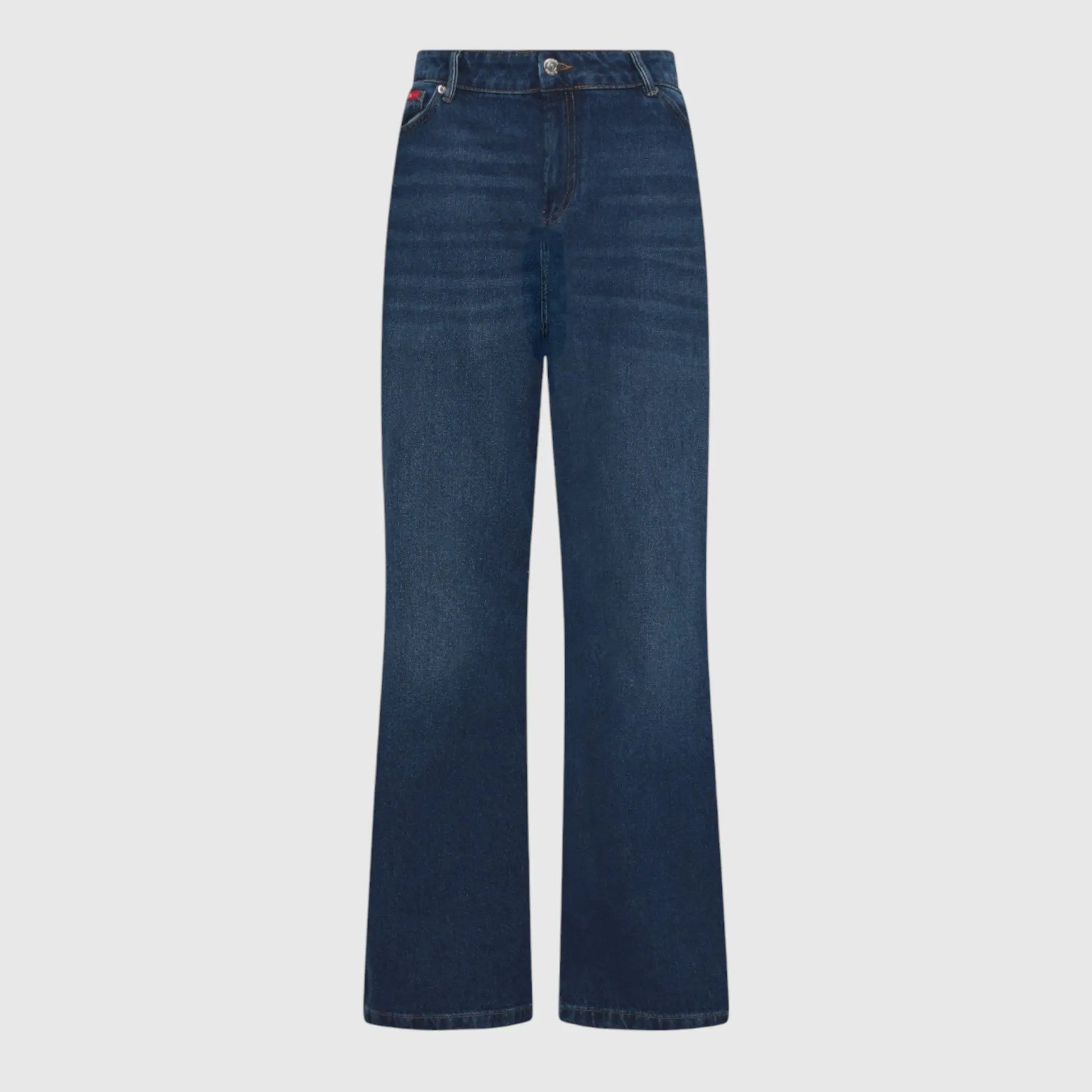 Flared Denim Jeans with Bottom Label Gisada Jeans