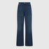 Flared Denim Jeans with Bottom Label Gisada Jeans