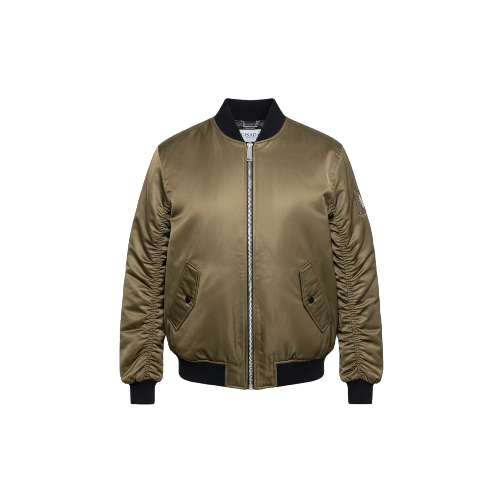 Midnight Down‑Filled Technical Bomber Jacket