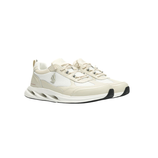 Pair of Gisada bicolor beige running sneakers – breathable and stylish