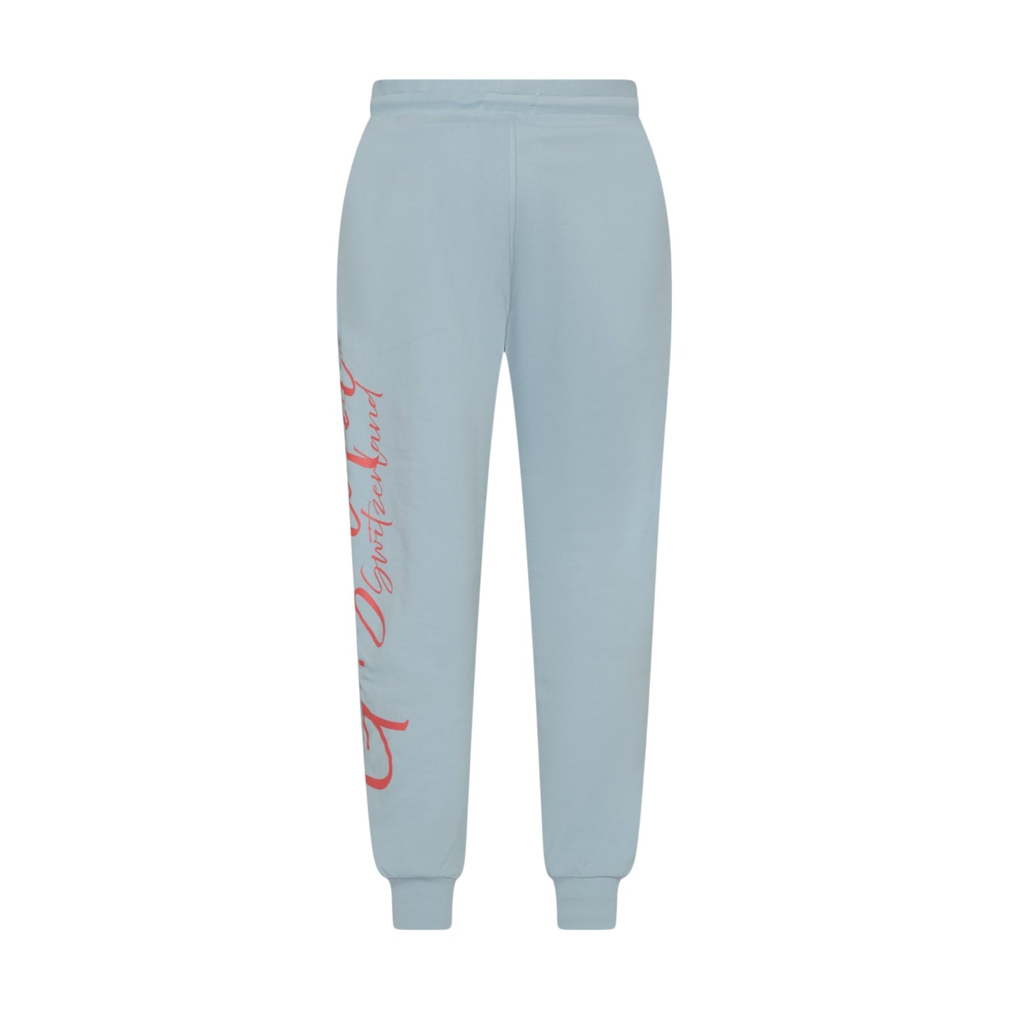 Regular Fit Jogger in Midweight Cotton with Cursive Puff Print