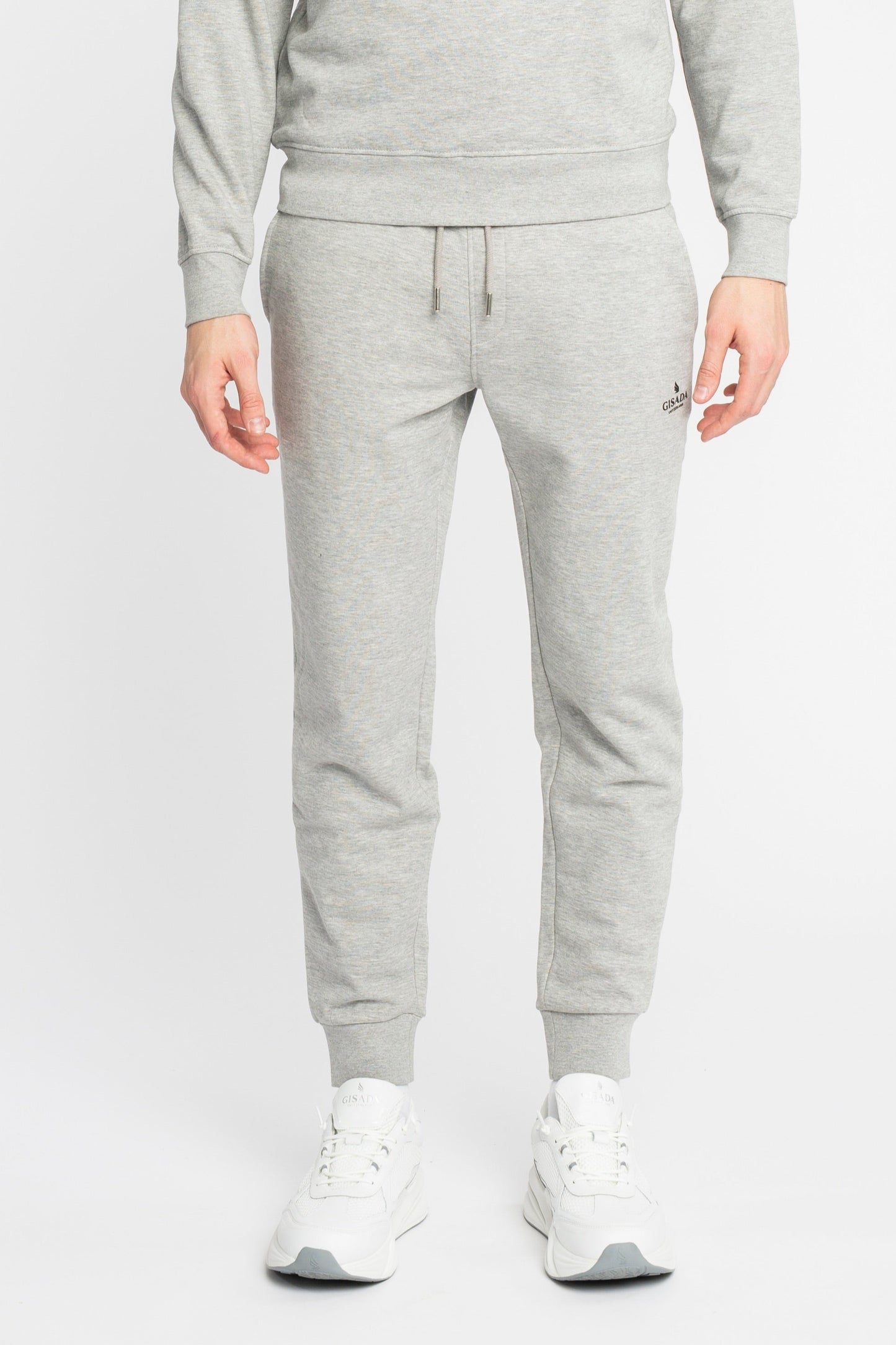 Regular Fit Jogger in Midweight Cotton with Small Silicon Logo