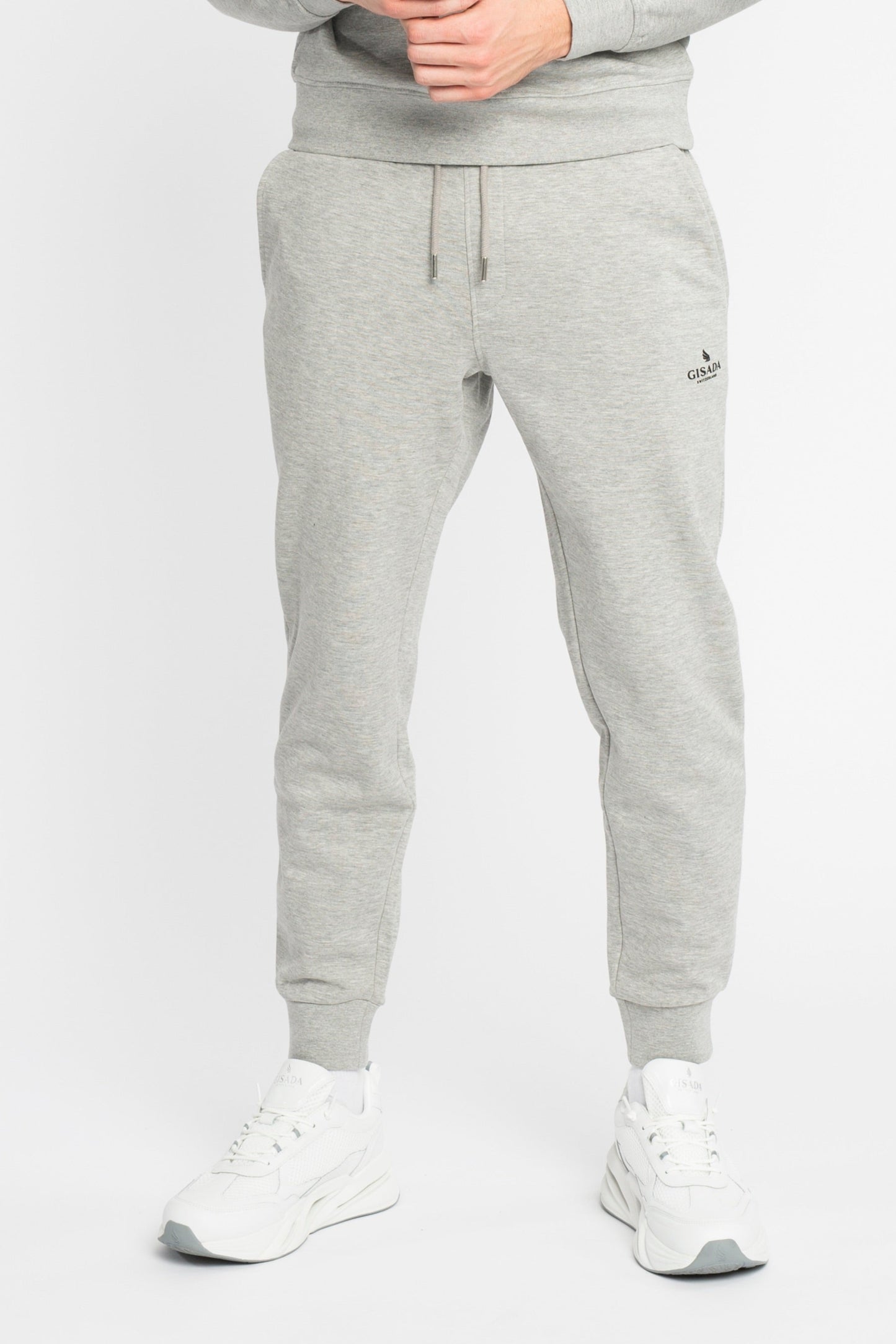 Regular Fit Jogger in Midweight Cotton with Small Silicon Logo