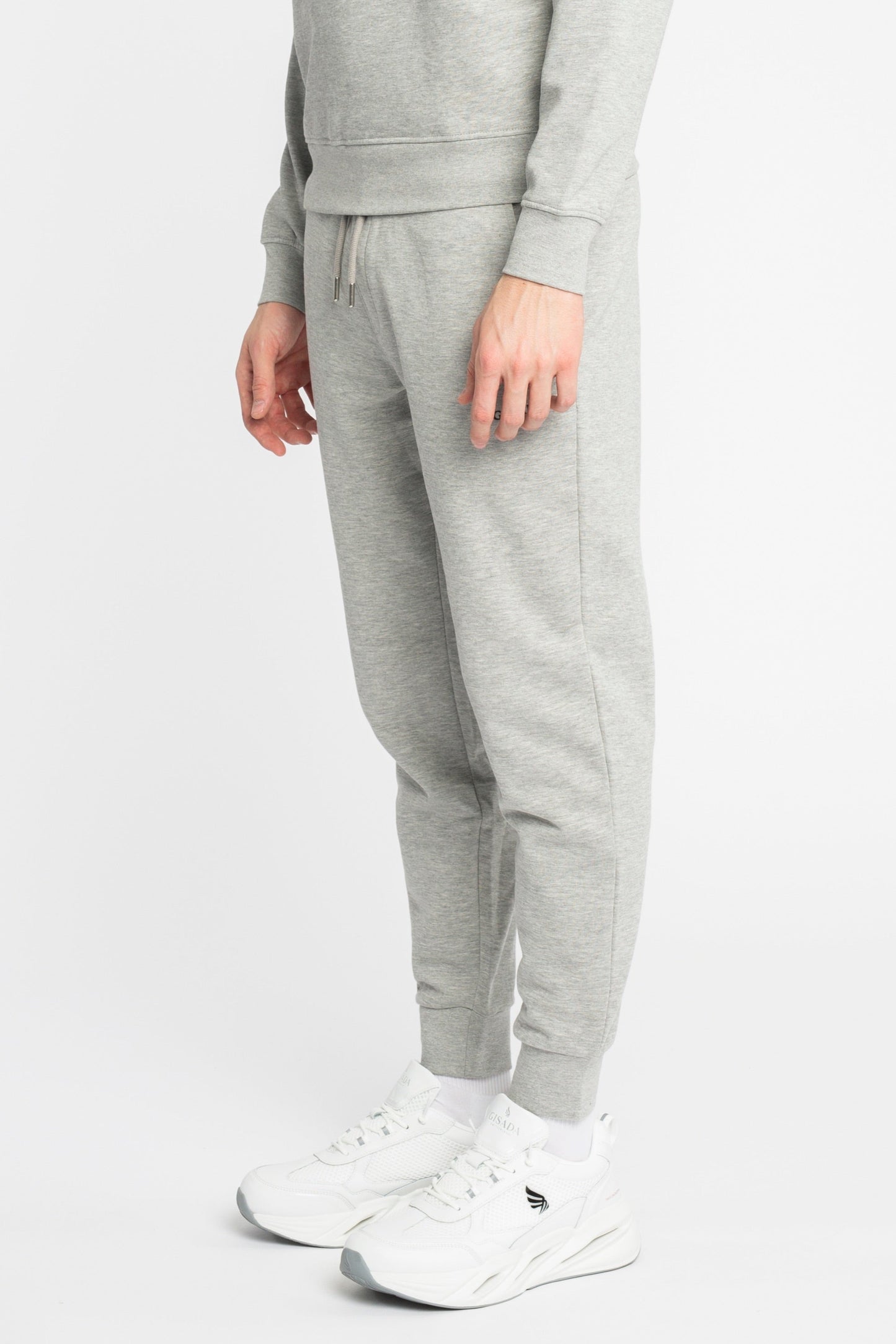 Regular Fit Jogger in Midweight Cotton with Small Silicon Logo