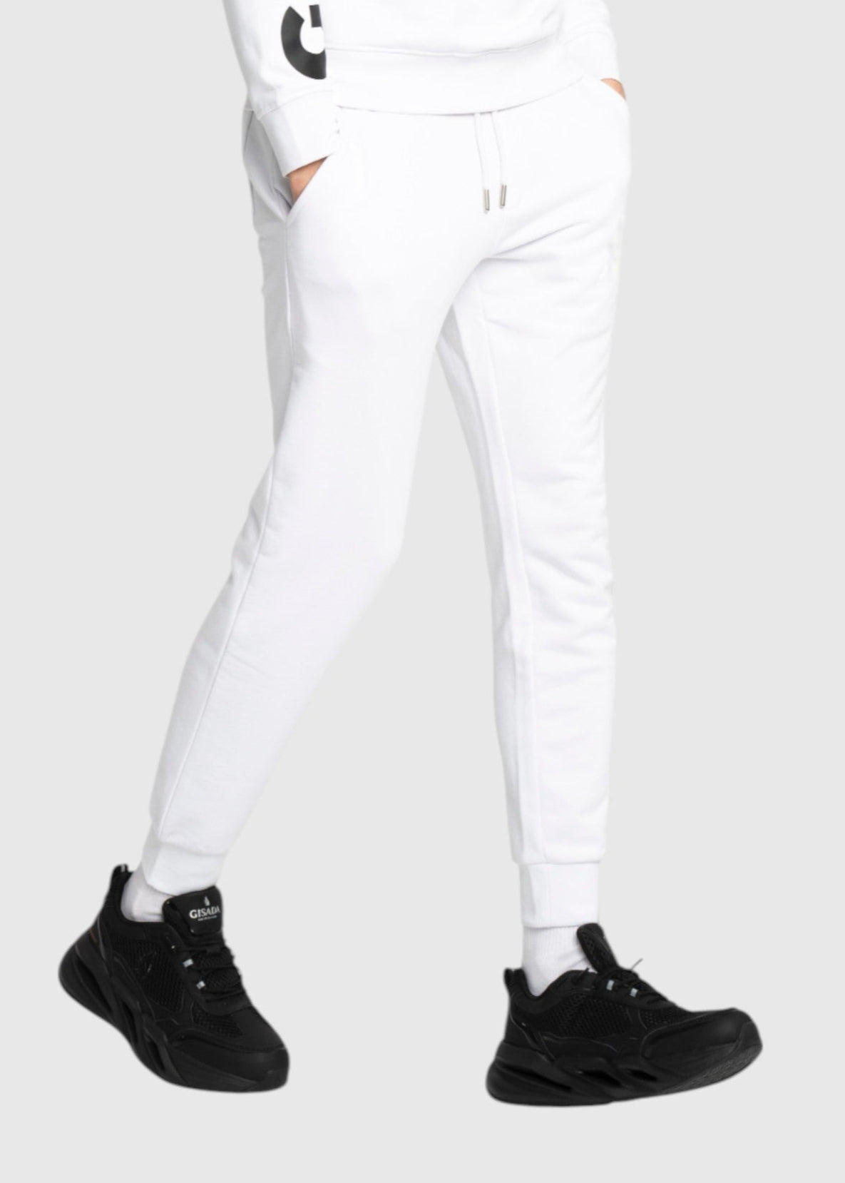 Regular Fit Jogger in Midweight Cotton with Small Silicon Logo