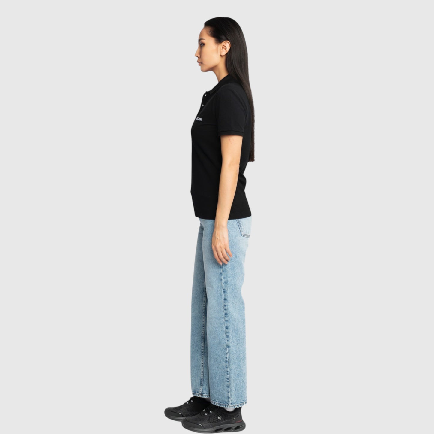 Slim Fit Kurzarm-Polo aus Interlock-Piquet mit gesticktem Gisada-Logo