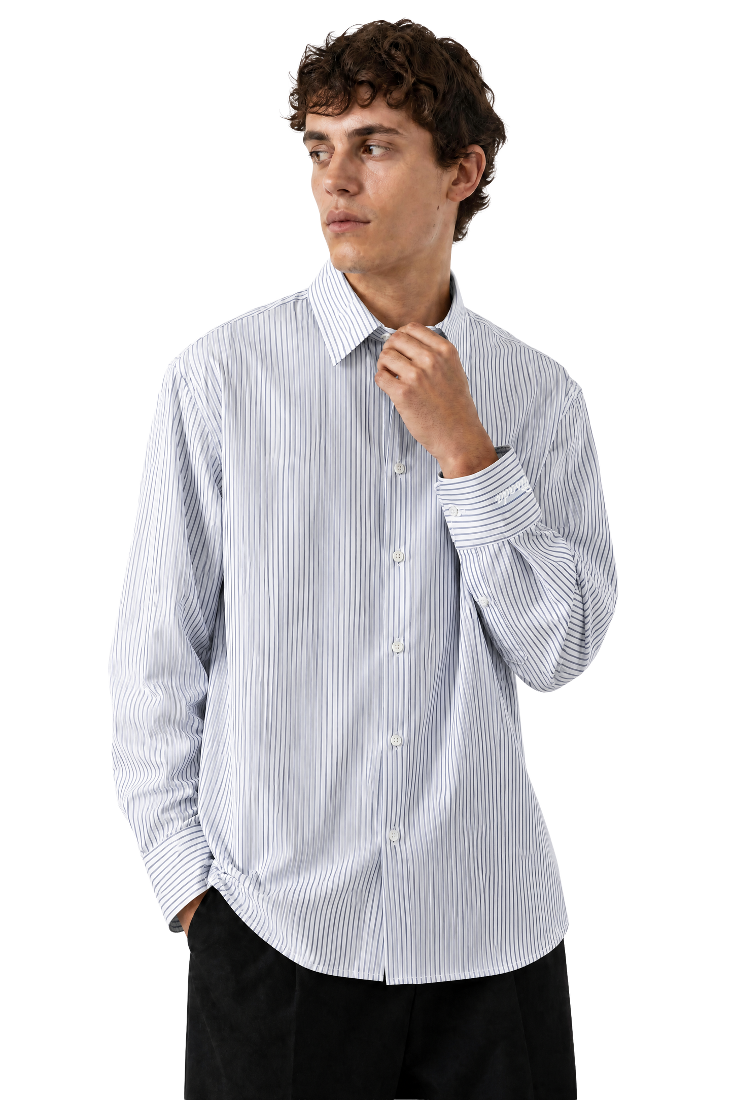 Striped Fine Cotton Poplin Shirt