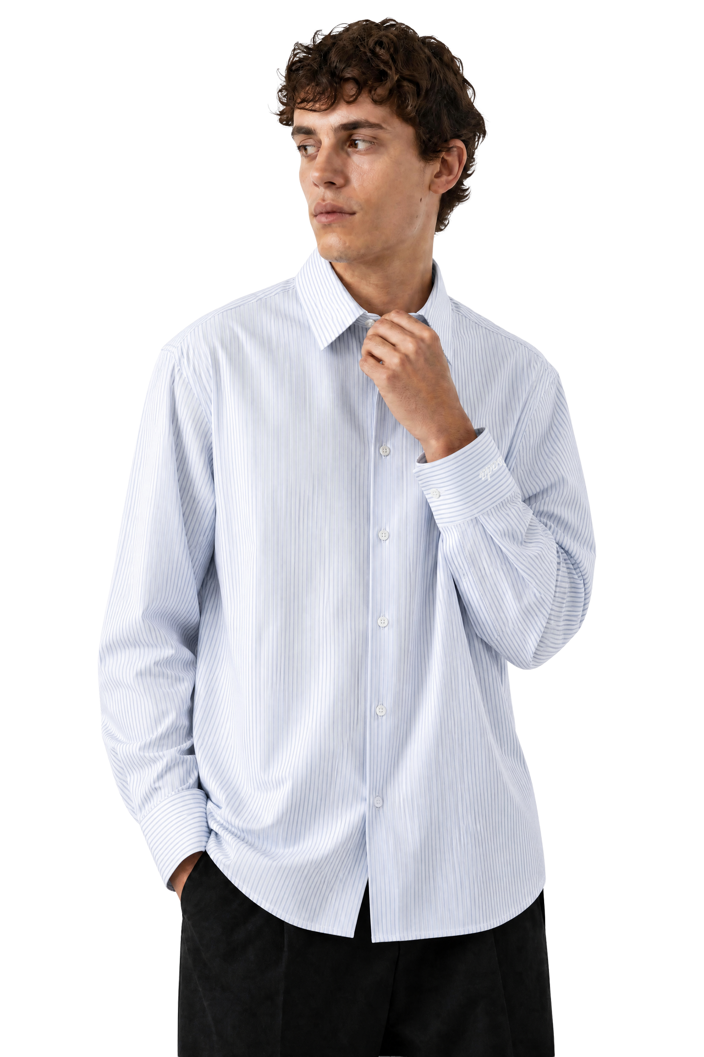 Striped Fine Cotton Poplin Shirt