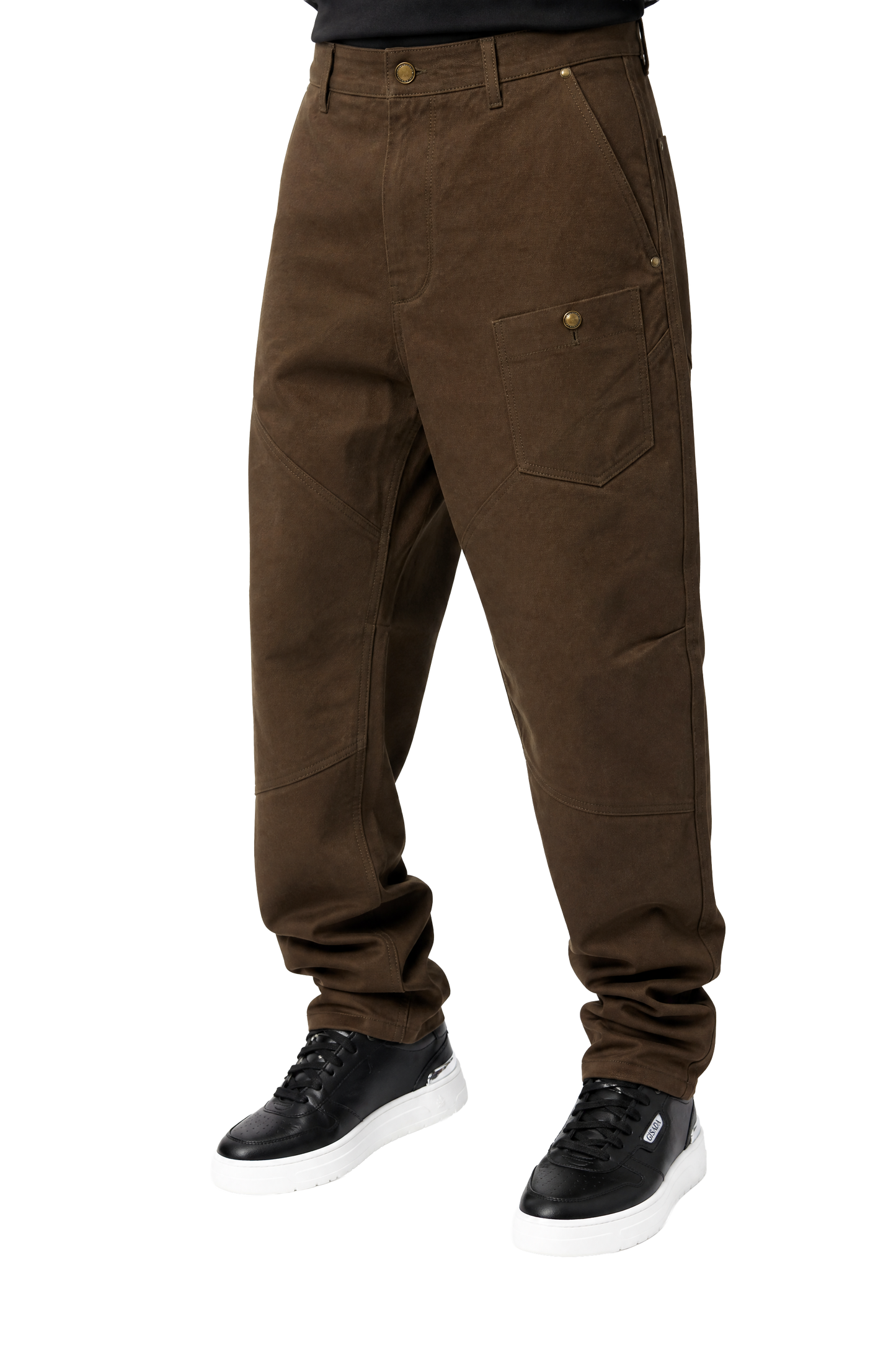 Chino aus Baumwolle mit geradem Bein und Gisada-Label