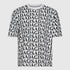 Oversized T-Shirt in Heavy Cotton with Allover Print - Gisada.com