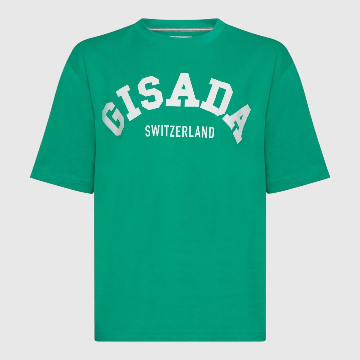 Oversized T-Shirt in Heavy Cotton with College Print - Gisada.com