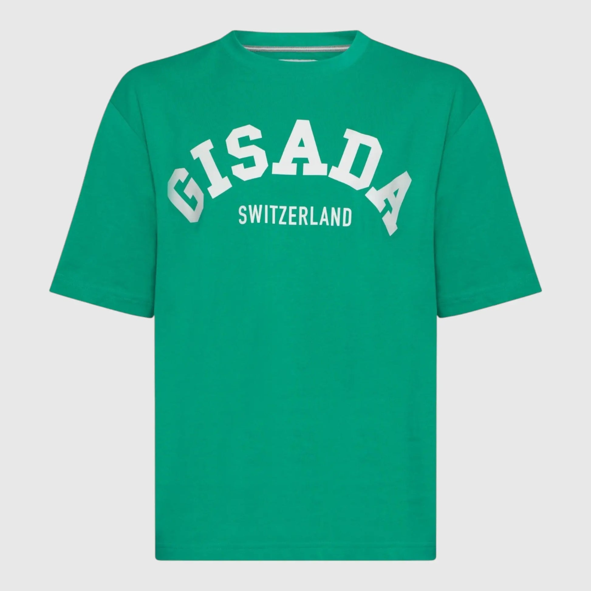 Oversized T-Shirt in Heavy Cotton with College Print - Gisada.com