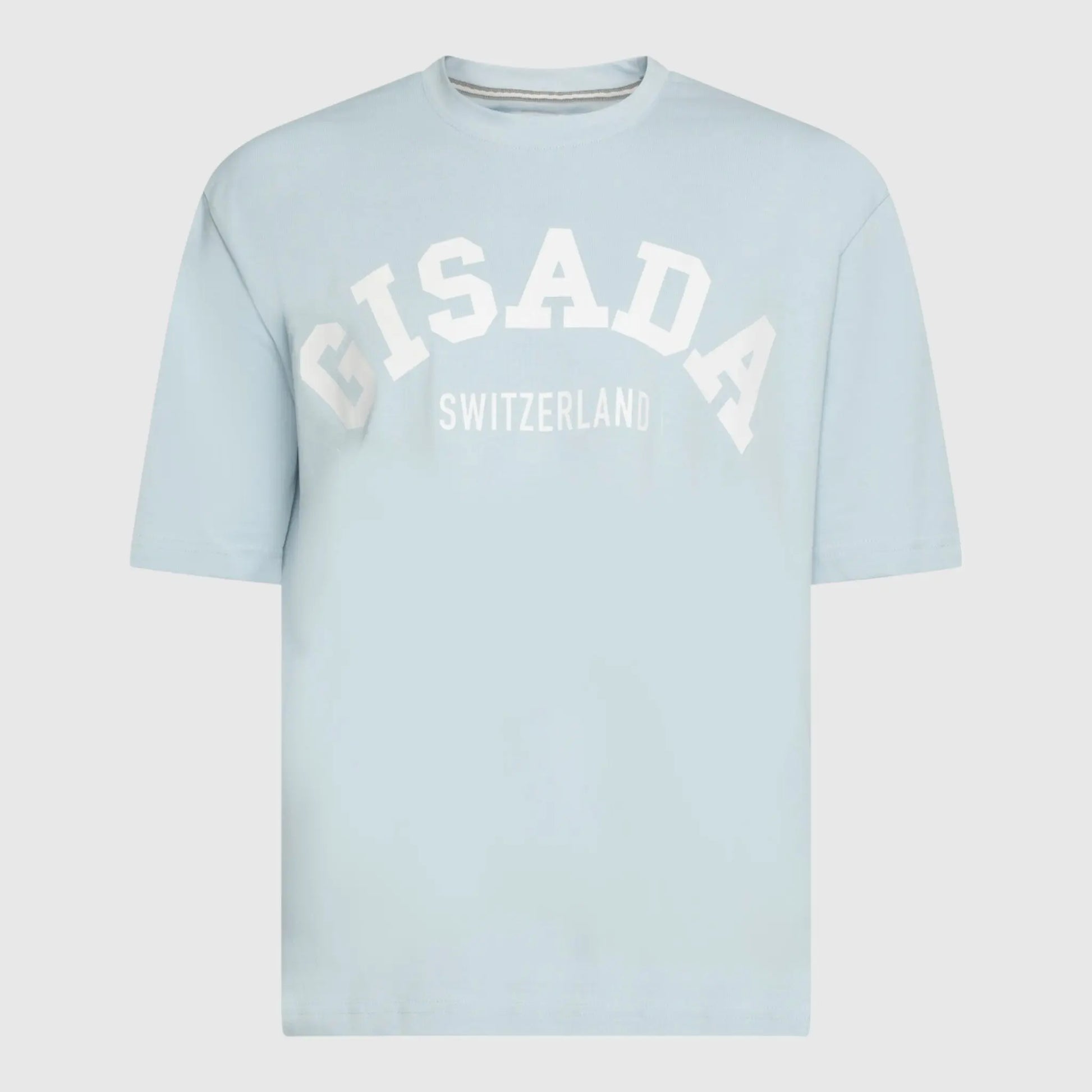 Oversized T-Shirt in Heavy Cotton with College Print - Gisada.com