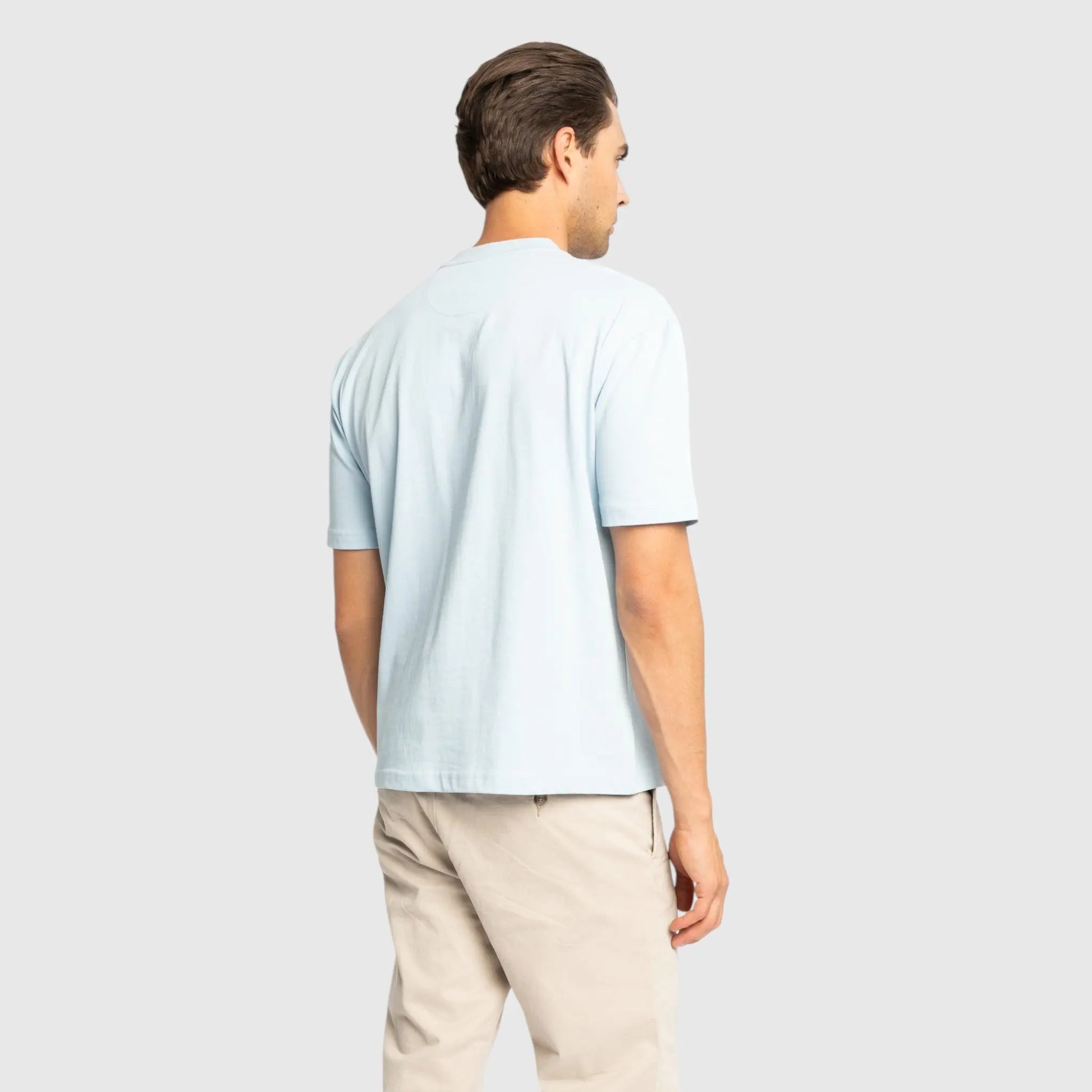 Oversized T-Shirt in Heavy Cotton with College Print - Gisada.com
