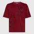 Oversized T-Shirt in Heavy Cotton with Cursive Print - Gisada.com