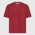 Oversized T-Shirt in Heavy Cotton with Embossed Logo - Gisada.com