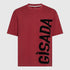 Oversized T-Shirt in Heavy Cotton with Large Side Logo Flock Print - Gisada.com