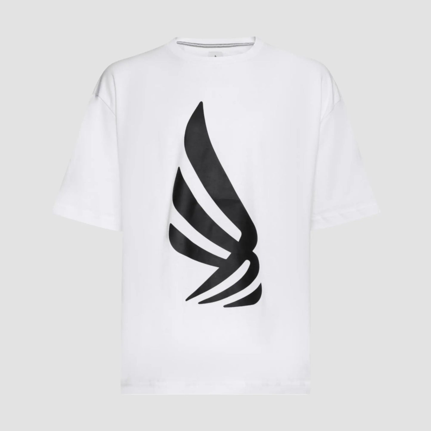 Oversized T-Shirt in Heavy Cotton with Silicon Printed Logo - Gisada.com