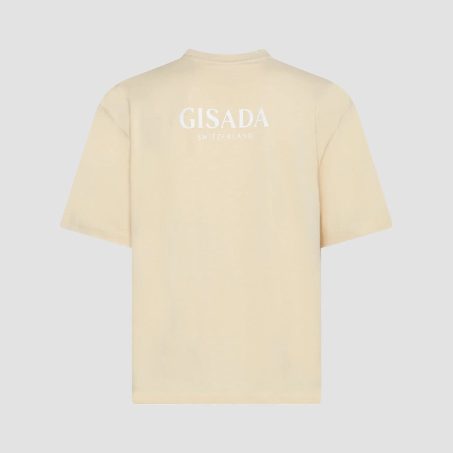 Oversized T-Shirt in Heavy Cotton with Silicon Printed Logo - Gisada.com