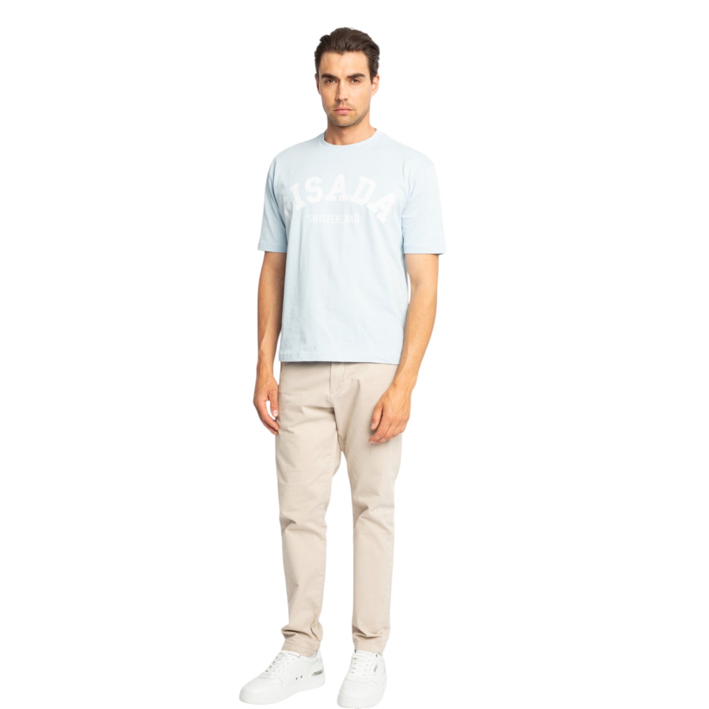 Oversized T-Shirt in Heavy Cotton with College Print