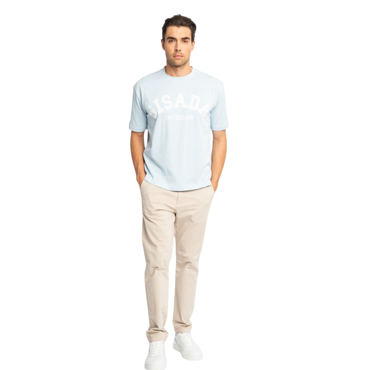 Oversized T-Shirt in Heavy Cotton with College Print