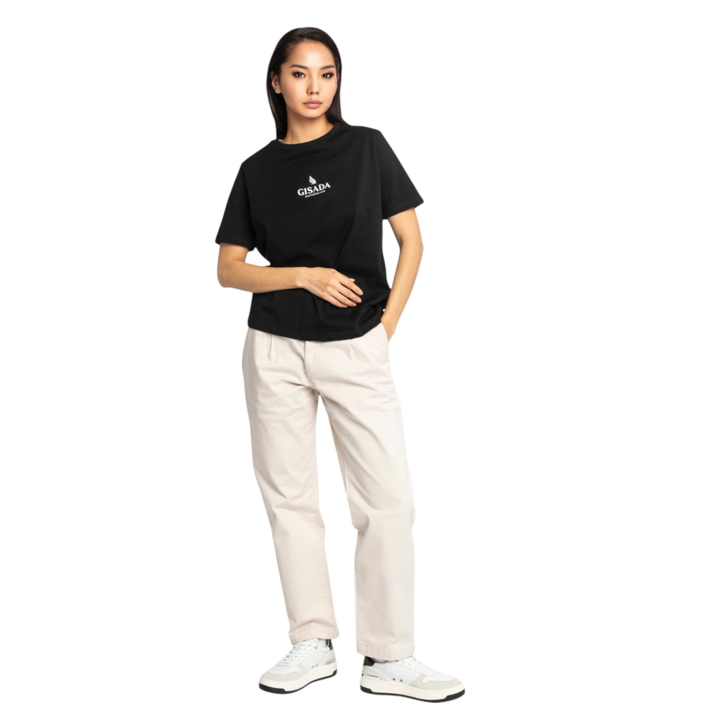 Oversized T-Shirt in Jersey Cotton with Small Silicon Logo