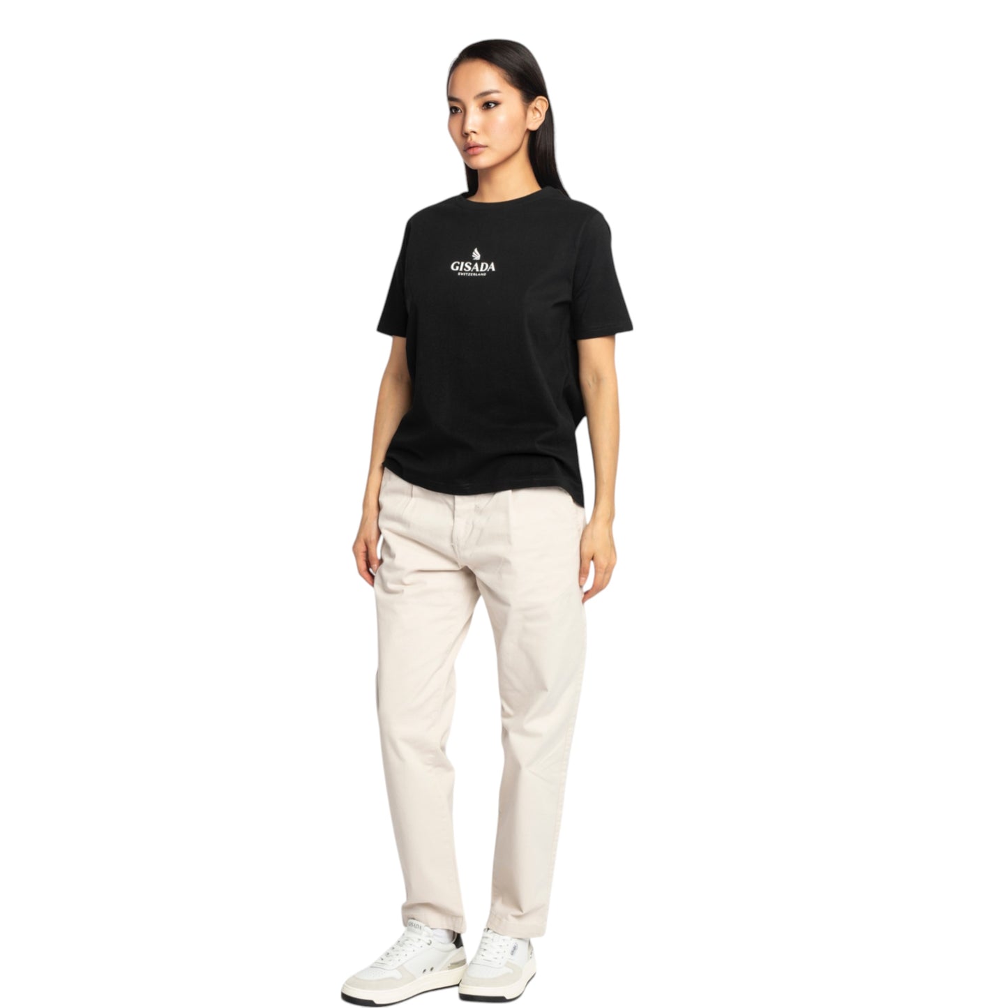 Oversized T-Shirt in Jersey Cotton with Small Silicon Logo