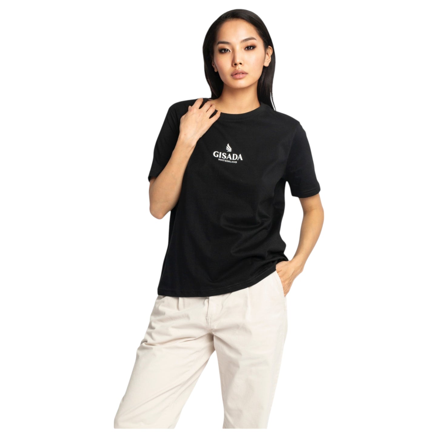 Oversized T-Shirt in Jersey Cotton with Small Silicon Logo