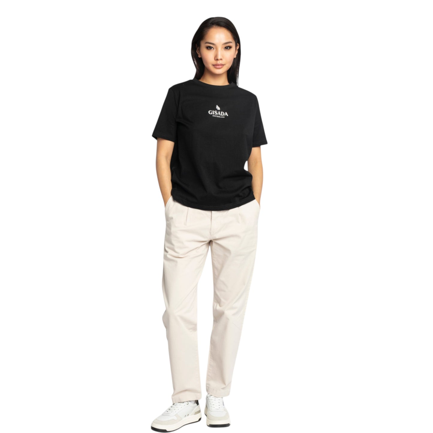Oversized T-Shirt in Jersey Cotton with Small Silicon Logo