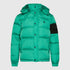 Puffer Down Jacket with Detachable Hood and Logo Patch on Back Gisada Jacket
