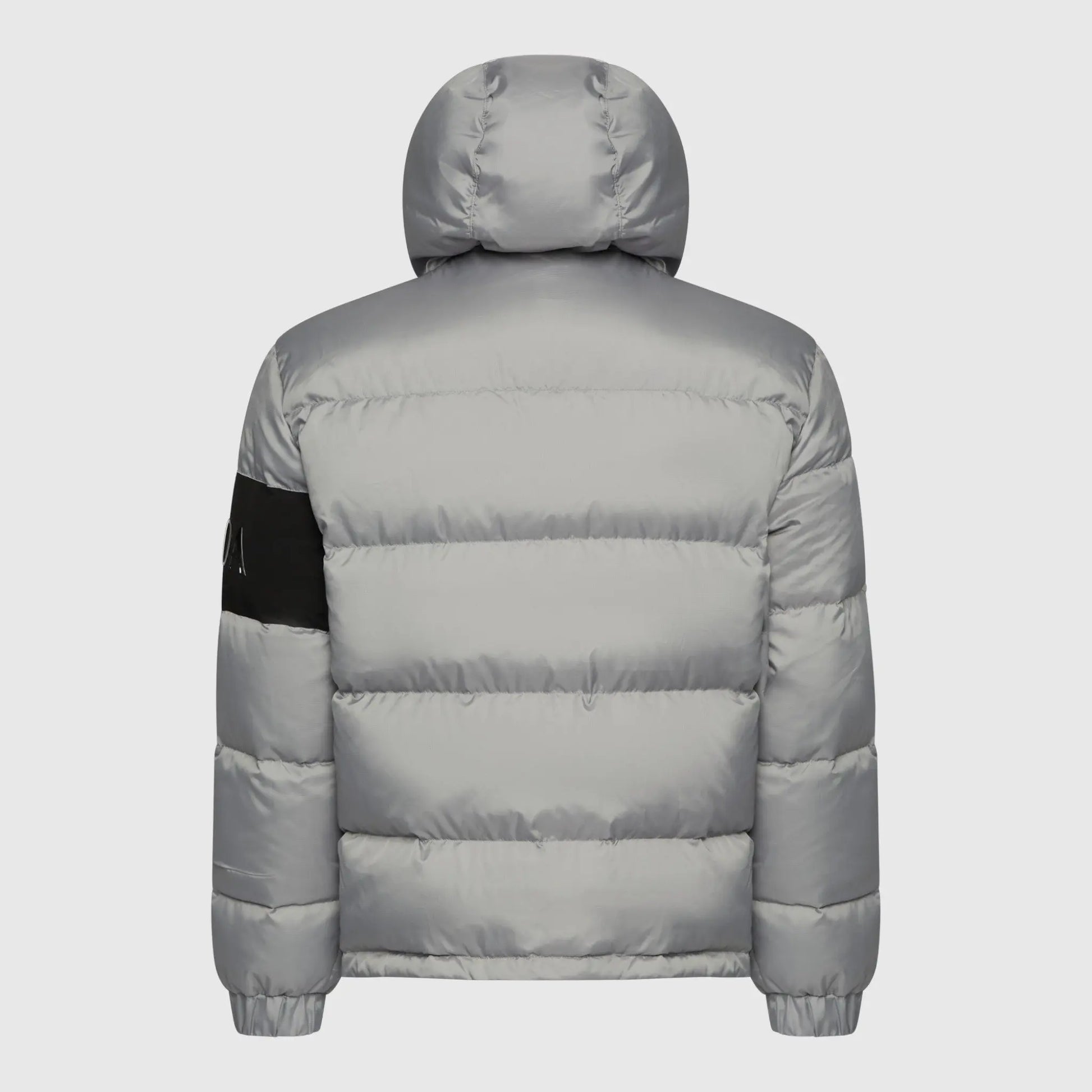 Puffer Down Jacket with Detachable Hood and Logo Patch on Back Gisada Jacket