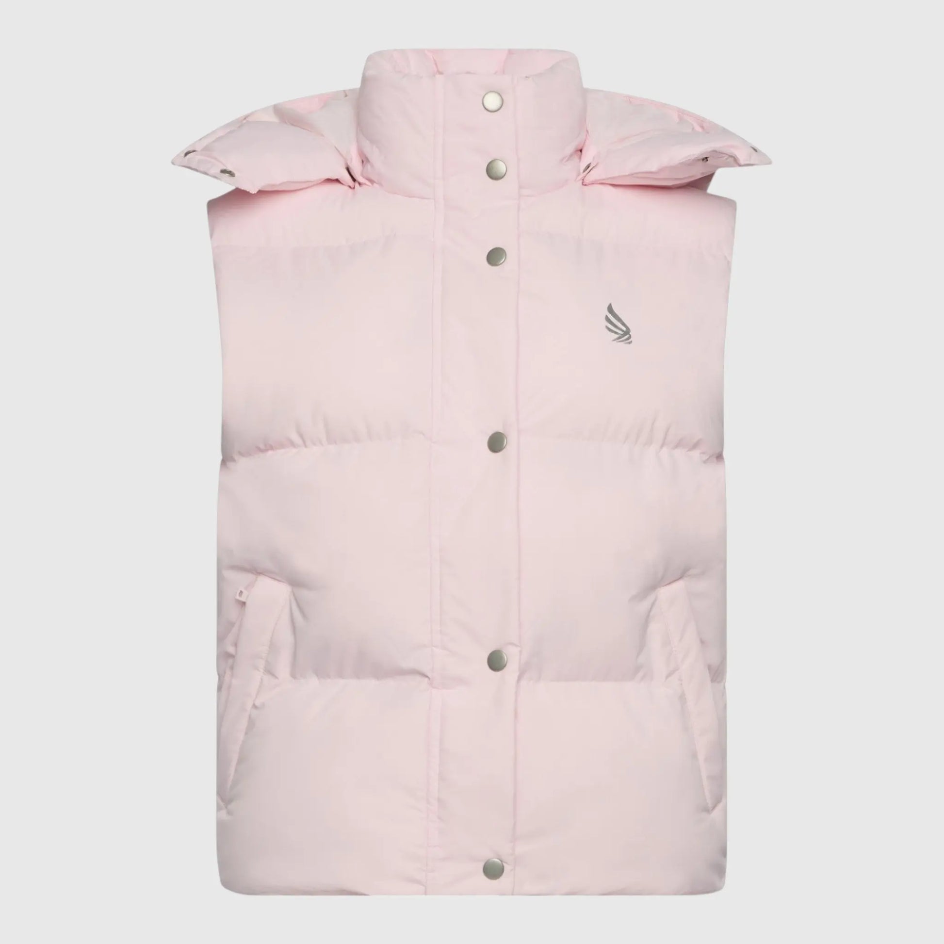 Puffer Gilet with Detachable Hood and Logo Print Gisada Jacket