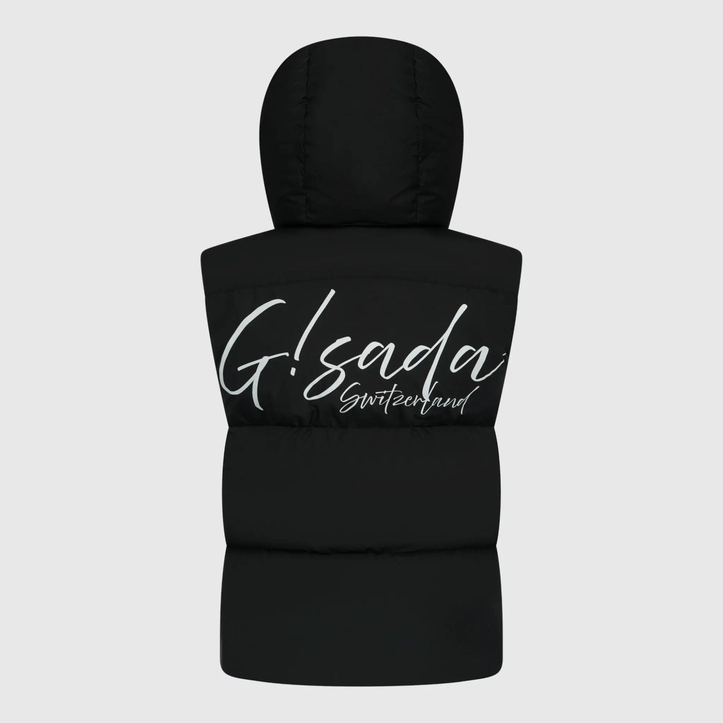 Puffer Gilet with Detachable Hood and Logo Print Gisada Jacket