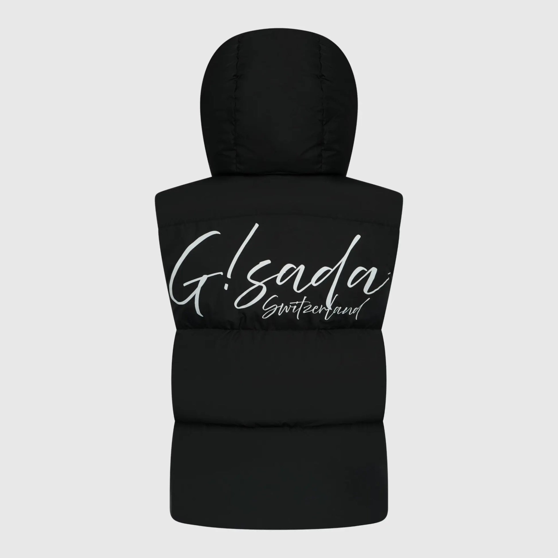 Puffer Gilet with Detachable Hood and Logo Print Gisada Jacket