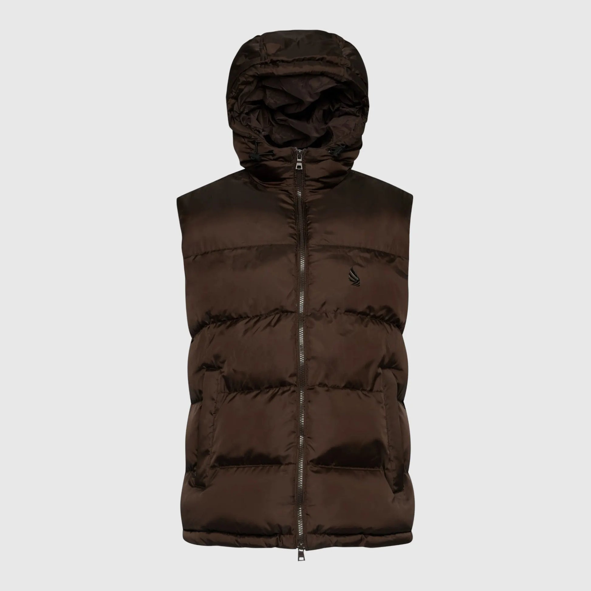 Puffer Gilet with Logo Patch on Back Gisada Jacket